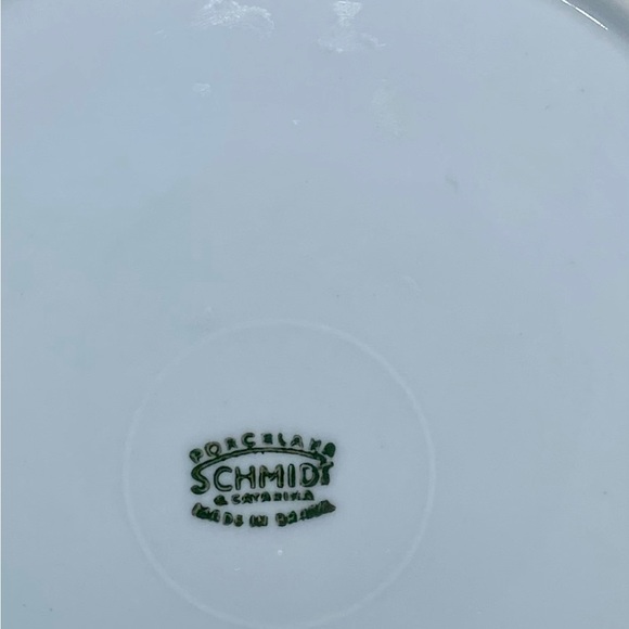 Schmidt Porcelana Porcelain Brasil MOD FLOWER RETRO Plate Reticulated - Picture 3 of 3